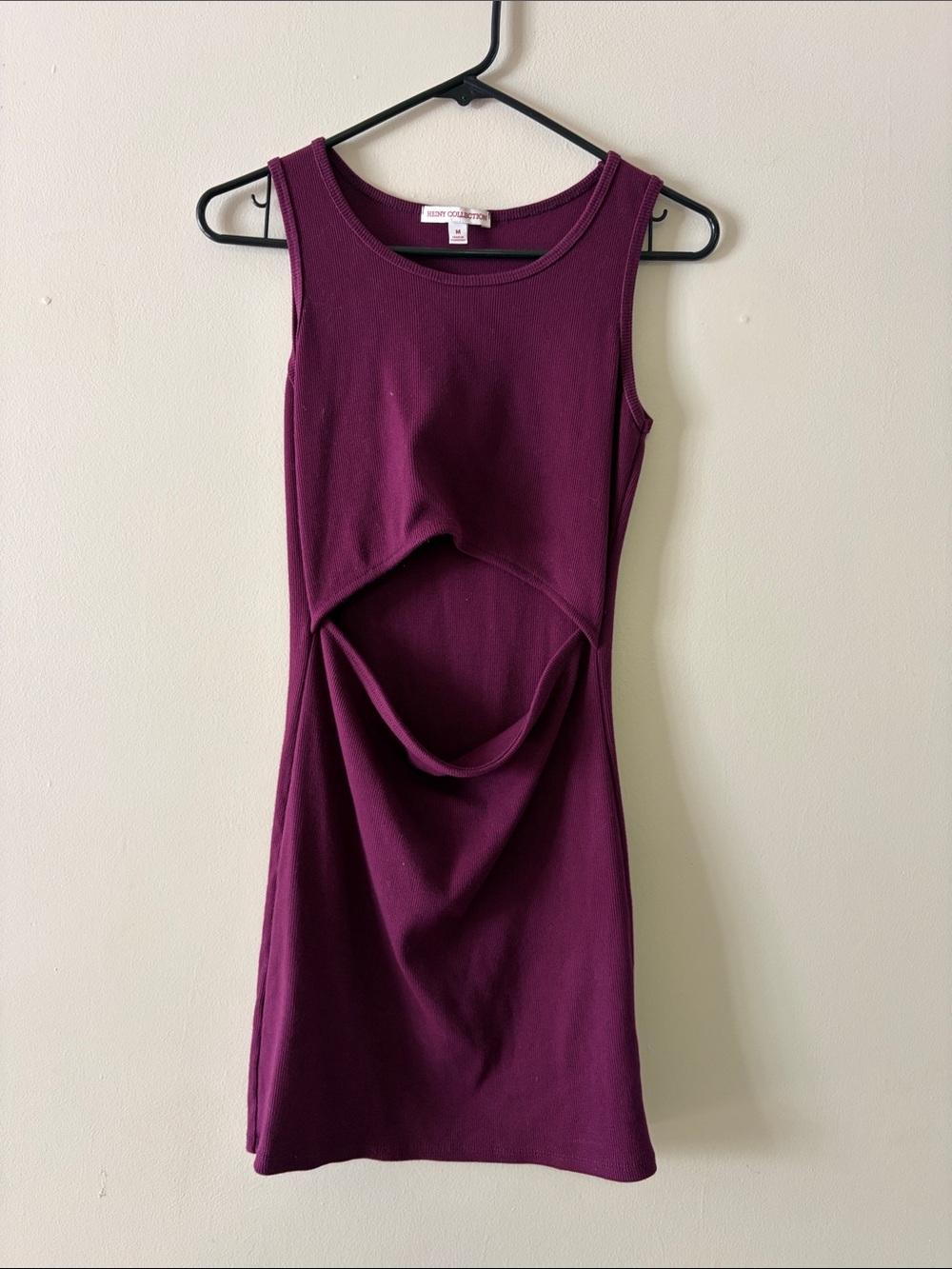 Cutout Mini Dress in Plum -